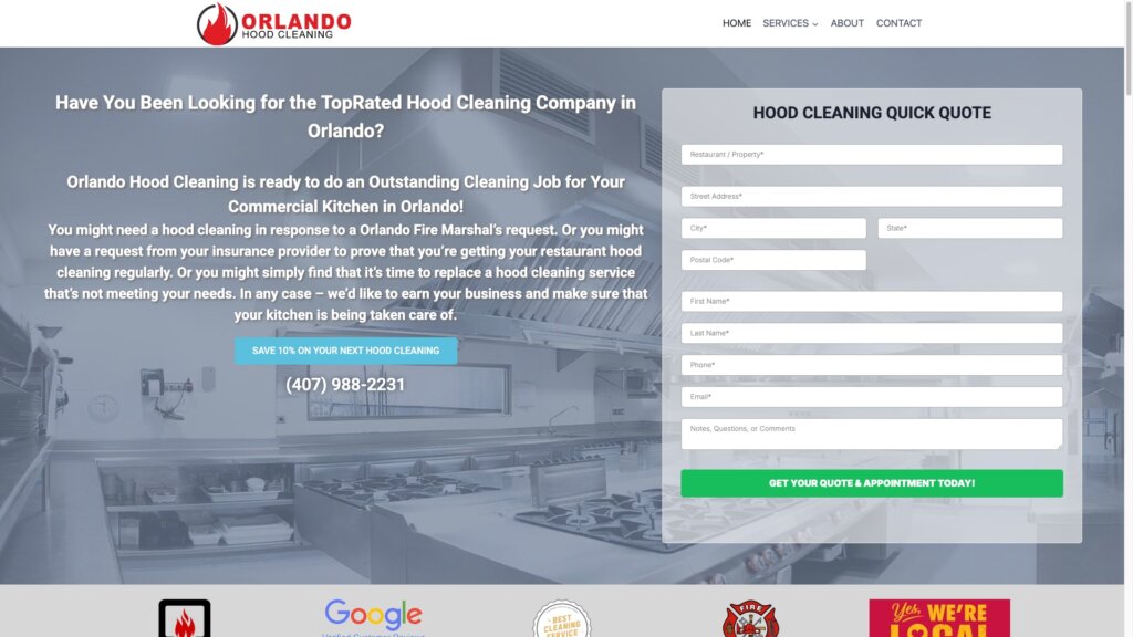 Orlando Hood Cleaning